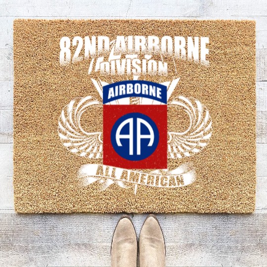 82nd Airborne Division US Army Coir Doormats