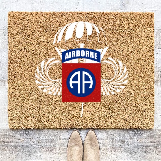 Airborne Paratrooper Wings US Army Military Coir Doormats