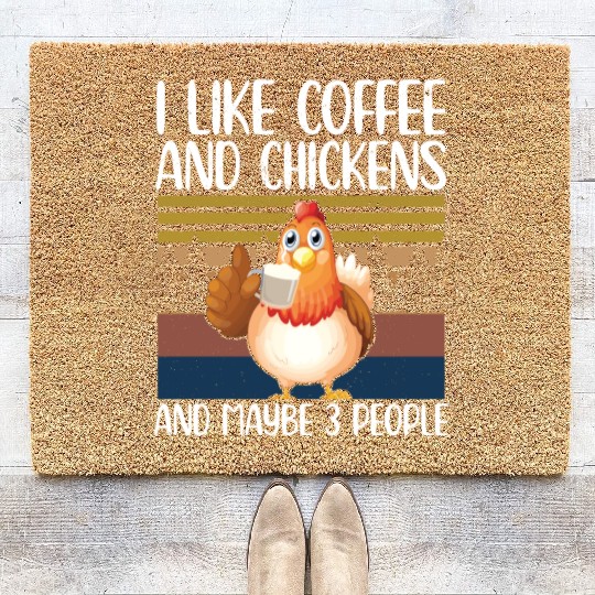 Chickens And Coffee | Chicken Coir Doormats