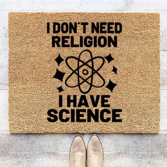 Atheist Atheism Coir Doormats