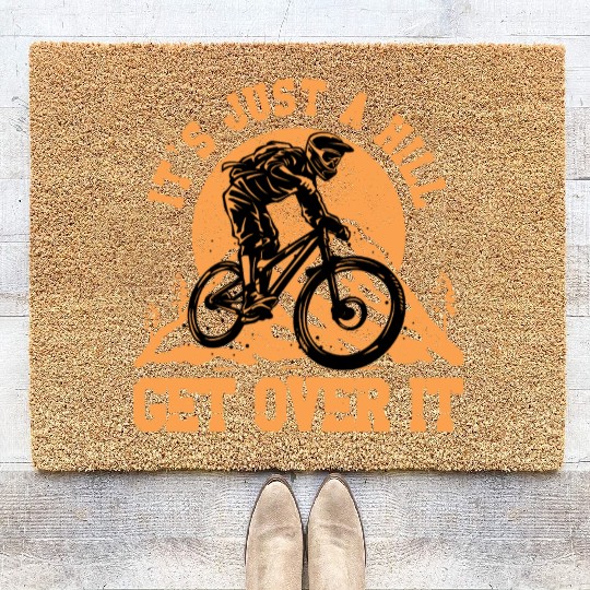 It's just a hill get over it Coir Doormats