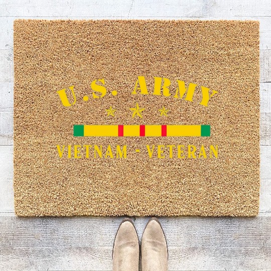 US Army Vietnam Veteran Coir Doormats
