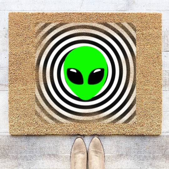 Alien Coir Doormats Ufo Extraterrestrial Children Mars