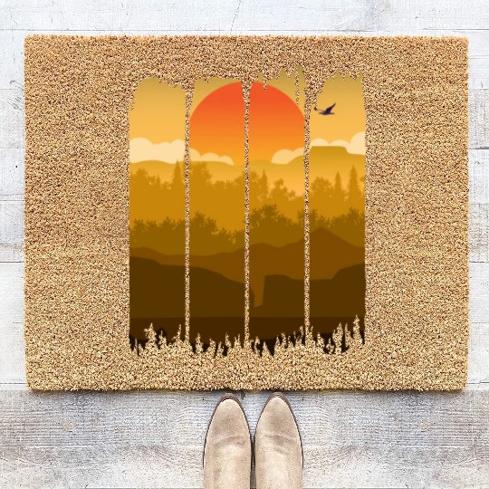 A Wilderness Somewhere, Trees and Nature Coir Doormats