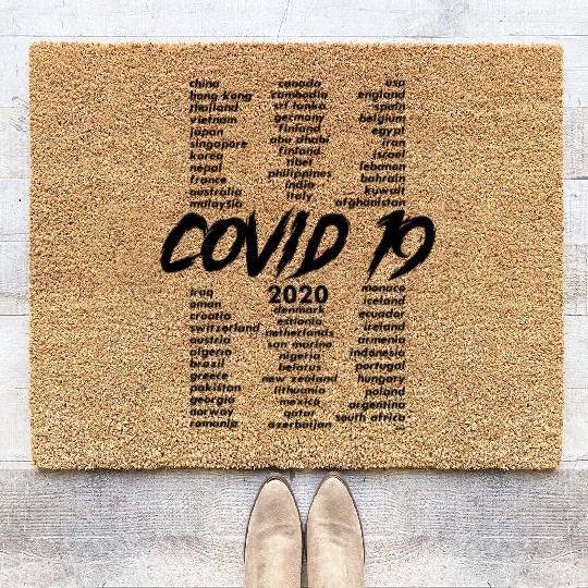 Corona Virus World Tour Coir Doormats