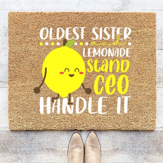 Lemon Juice Business Older Sister & Lemonade Coir Doormats