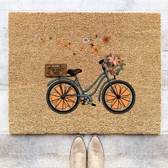 Free your mind sublimation Coir Doormats