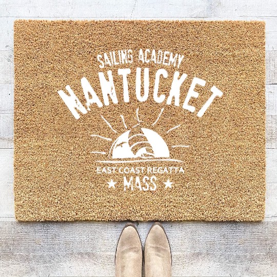 Nantucket sailing academy Coir Doormats