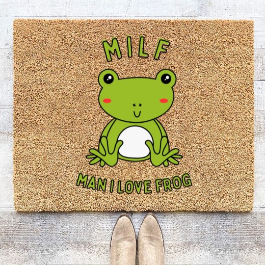 MILF Man I Love Frog Coir Doormats