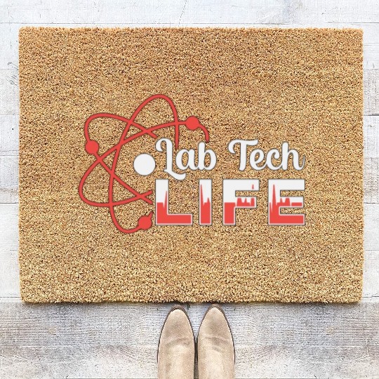 Lab Tech Life Laboratory Science Technician Gift Coir Doormats