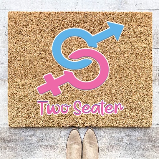 Silk road tees two seater funny Coir Doormats