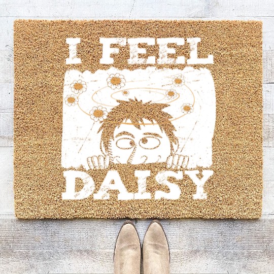 Daisy Garden Gardening Gardener Coir Doormats
