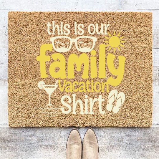 Family Vacation Making Memories Summer Vacation Be Coir Doormats