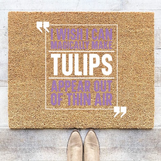 Tulip Garden Gardening Coir Doormats