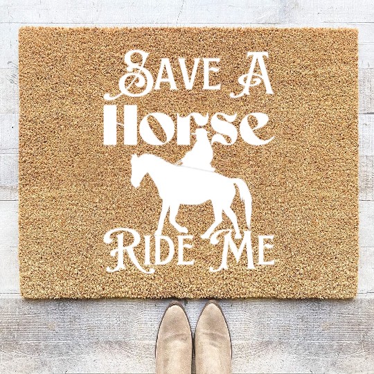 Horse Cowboy Coir Doormats
