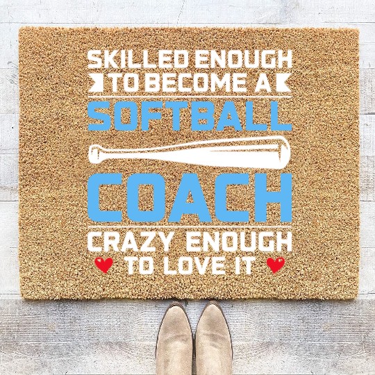 Skilled Enough to Become a Softball Coach Coir Doormats
