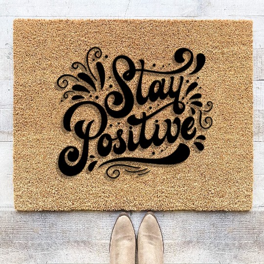 Stay Positive Coir Doormats