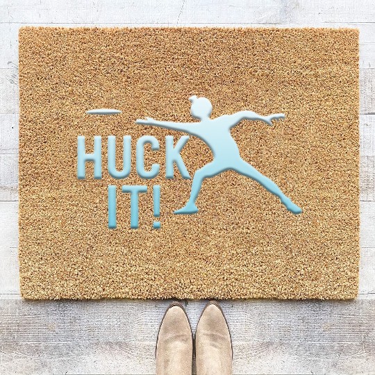 Huck It Coir Doormats Ultimate Frisbee Flying Disc Golf