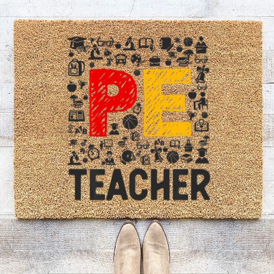 Physical Education Teacher PE Teacher Coir Doormats