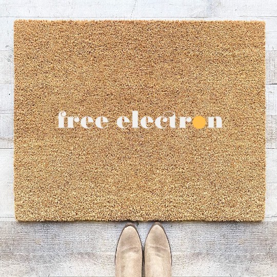 Free Electron - White / Yellow Coir Doormats