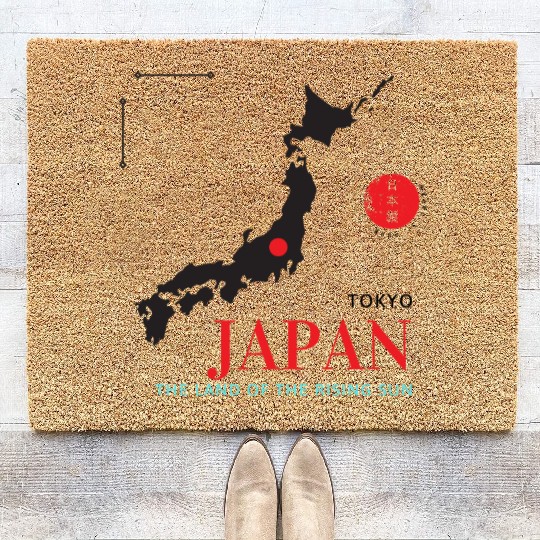 Tokyo Japan Souvenir Coir Doormats