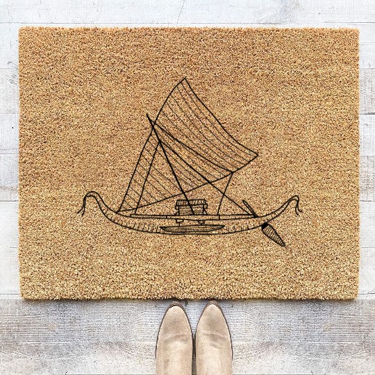 sailing canoe Coir Doormats
