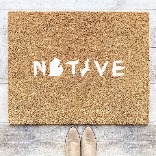Michigan Native Great Lakes Pride Coir Doormats