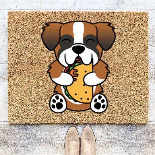 Saint Bernard Taco Lover Coir Doormats