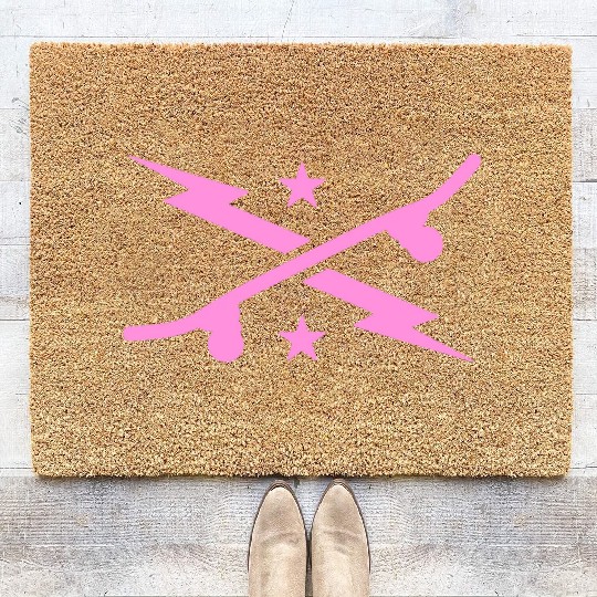 Lightning Skateboard Coir Doormats