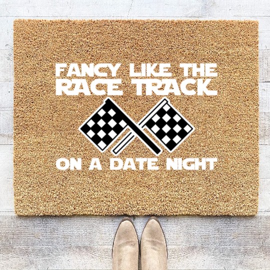 Fancy Like The Race Track On A Date Night Coir Doormats