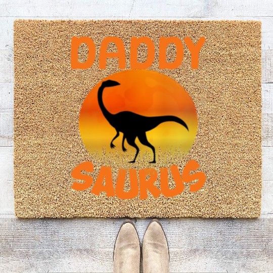 Daddysaurus Papasaurus Coir Doormats