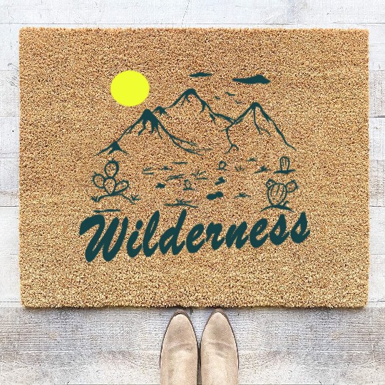 Wilderness Hiking Nature Lover Coir Doormats