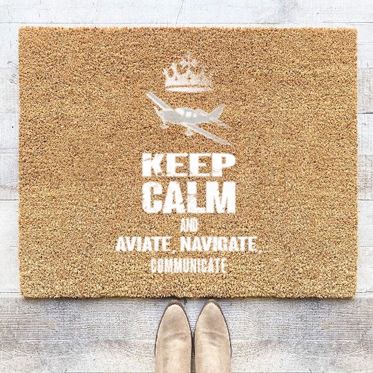 Aviation Plane Pilots Coir Doormats