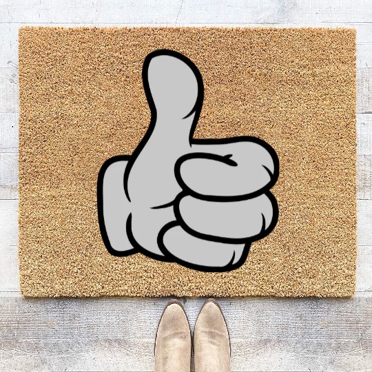 Comic bubble tea design Coir Doormats