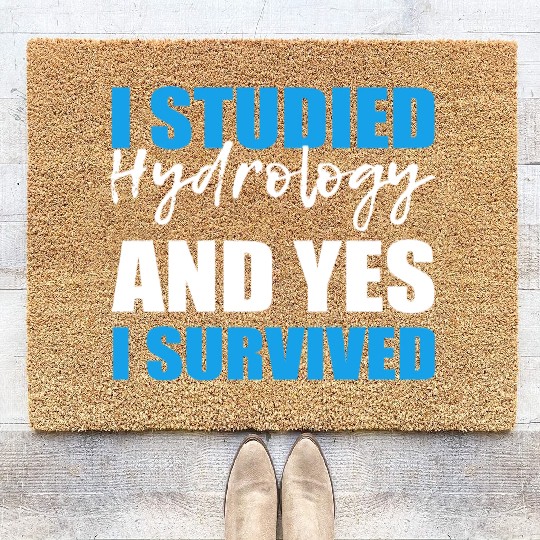 Yes I Survived Graduate Student Gift Coir Doormats