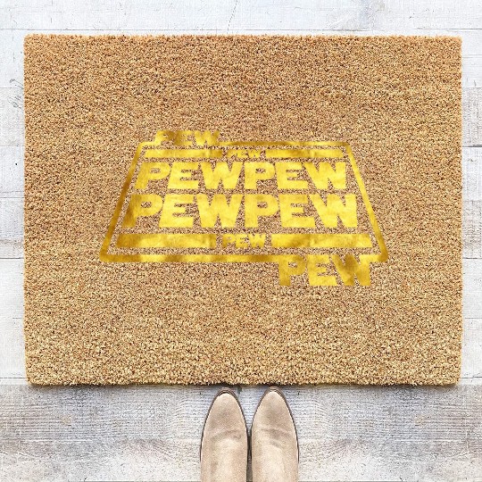 Pew Pew Pew Coir Doormats