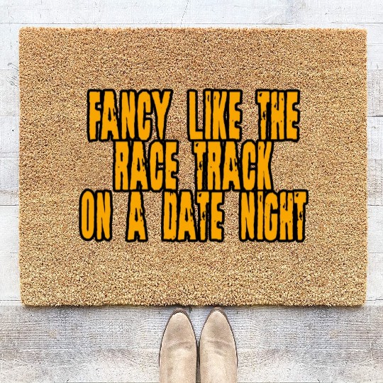 Fancy Like The Race Track On A Date Night 4 Coir Doormats