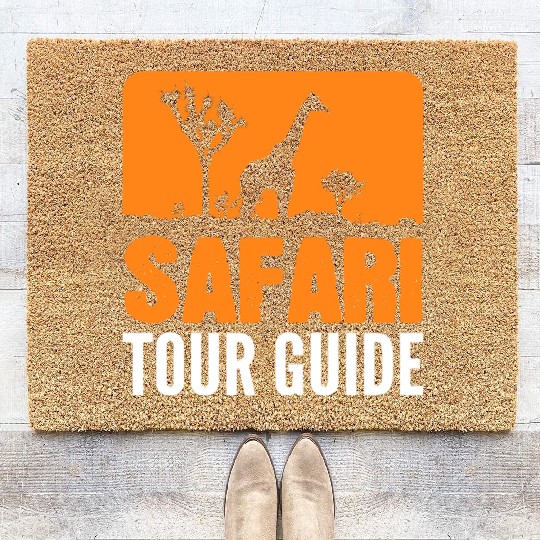Safari Tour Guide Tour Guide Gift Coir Doormats