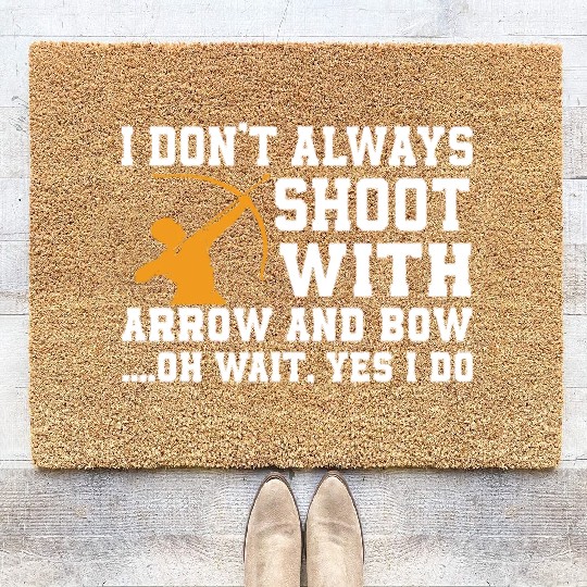 Archery Saying Coir Doormats