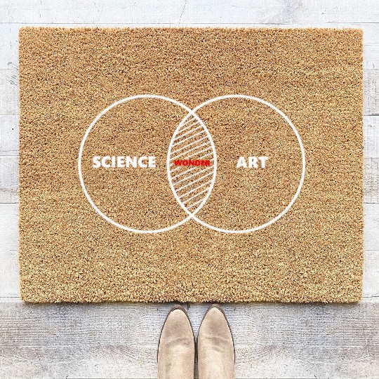 Science And Art Wonder Creative Student Teacher Coir Doormats