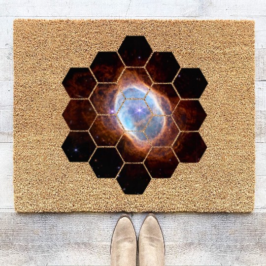 James Webb Space Telescope Southern Ring Nebula Coir Doormats