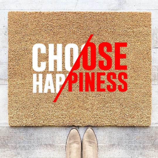 Choose Happiness Coir Doormats