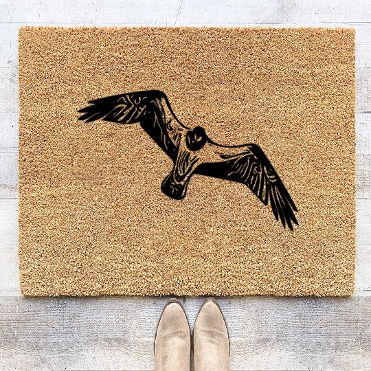 Vintage Seagull In Flight Coir Doormats