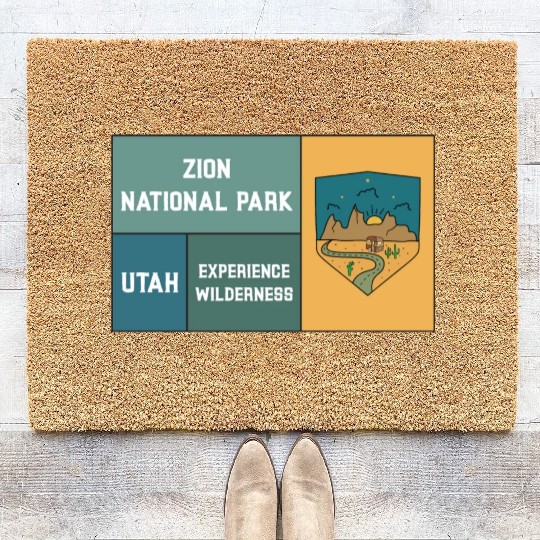 Zion National Park Coir Doormats