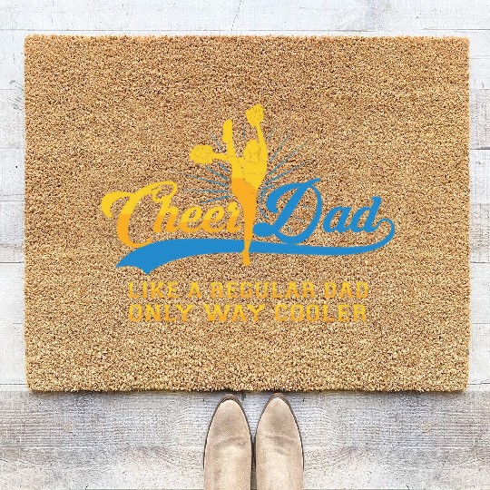 Cheer Dad Cheerleader Daddy T Coir Doormats