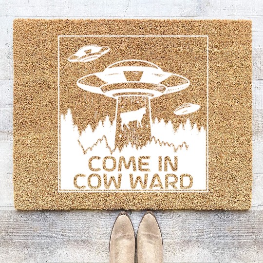 Alien Coir Doormats Ufo Extraterrestrial Children Mars