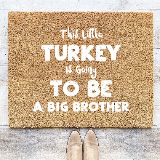 This Little Turkey Is Going To B... Coir Doormats