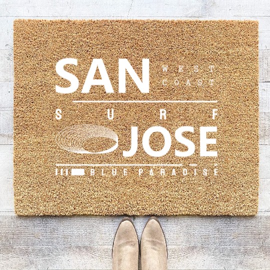 San Jose Urban Street Design Coir Doormats