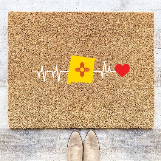 New Mexico Heartbeat Gift Coir Doormats