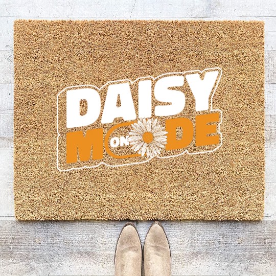 Daisy Garden Gardening Gardener Coir Doormats